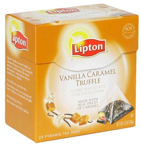 Lipton black 2025 tea vanilla caramel